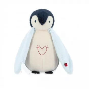 Kaloo Complices Penguin Λούτρινο Νυχτερινό Φωτάκι με LED 7 Χρωμάτων και Νανούρισματα