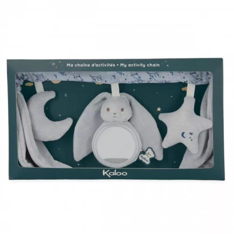Kaloo Lapinoo Blue Rabbit Αλυσίδα Δραστηριοτήτων Καροτσιού