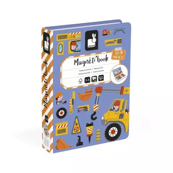 Janod Magnetibook Εργοτάξιο Μαγνητικό Εκπαιδευτικό Παιχνίδι