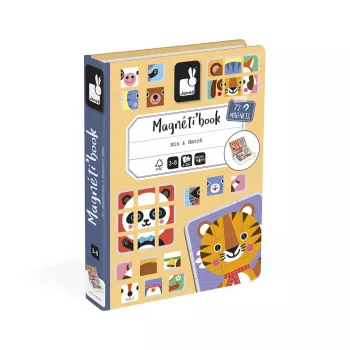 Janod Magnetibook Puzzle Animals Μαγνητικό Παζλ Βιβλίο