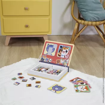 Janod Magnetibook Puzzle Animals Μαγνητικό Παζλ Βιβλίο