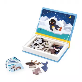 Janod Magnetibook Polar Animals Μαγνητικό Εκπαιδευτικό Παιχνίδι