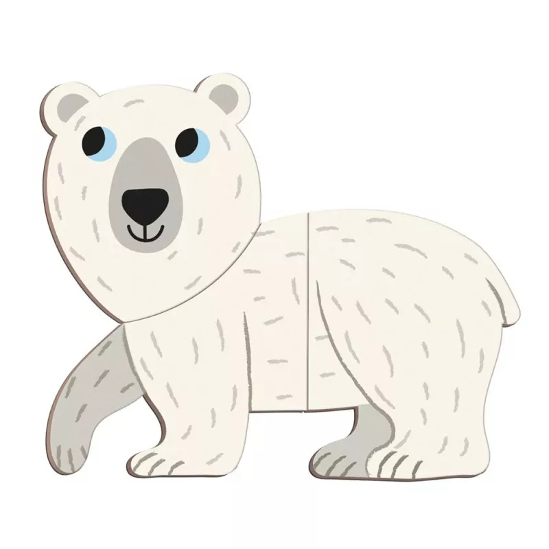 Janod Magnetibook Polar Animals Μαγνητικό Εκπαιδευτικό Παιχνίδι
