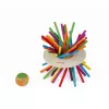 Janod Crazy Sticks Παιχνίδι Ισορροπίας - Ξύλινο Παιχνίδι Επιδεξιότητας για 1-4 Παίκτες, Πολύχρωμο
