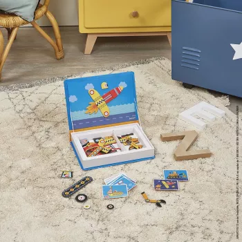 Janod Magnetibook Vehicles Μαγνητικό Βιβλίο Δραστηριοτήτων