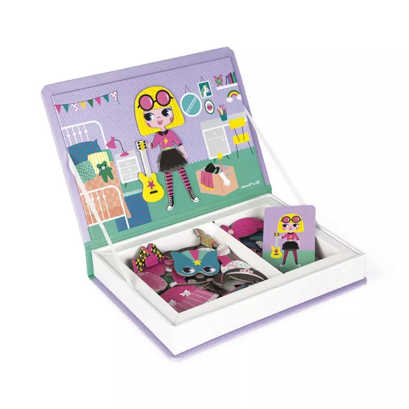 Janod Magnetibook Κοστούμια Κορίτσι