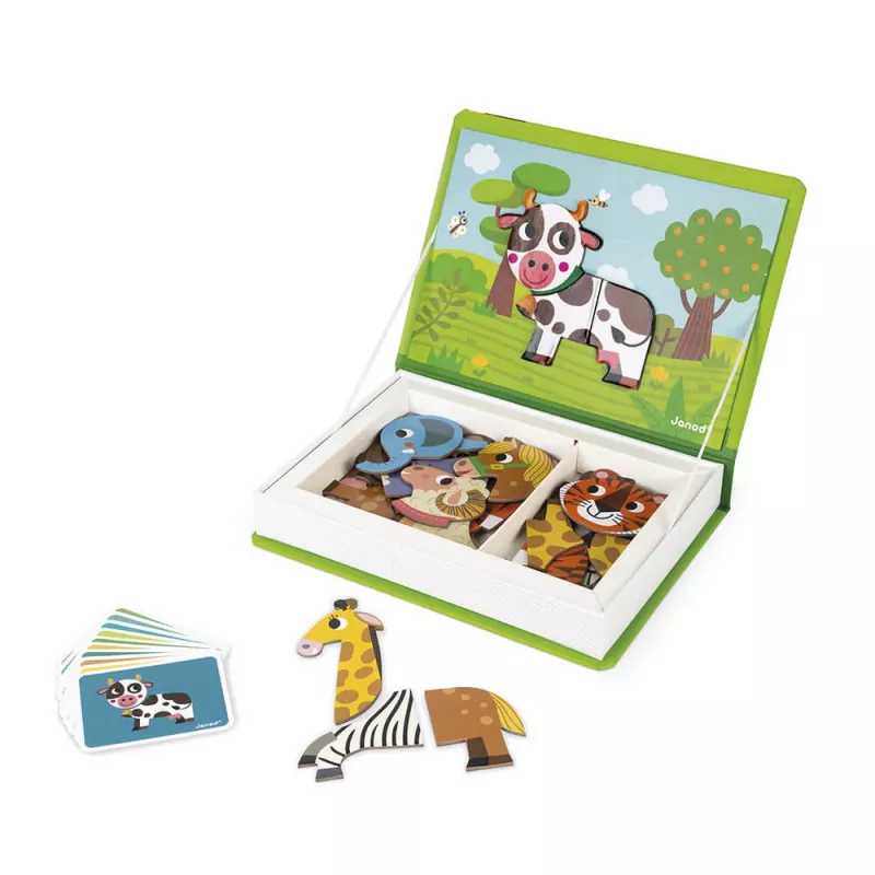 Janod Magnetibook Animals Μαγνητικό Παιχνίδι Βιβλίου