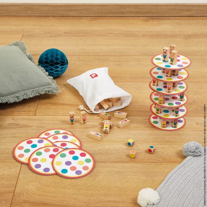Janod Akrobaci J02757 Ξύλινο Παιχνίδι Στοίβαξης