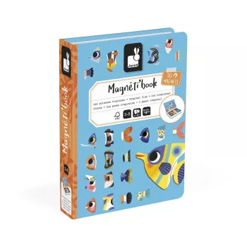 Janod Magnetibook Tropical Fish Μαγνητικό Παζλ Βιβλίο 3+