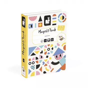 Janod Magnetibook Shapes Μαγνητικό Εκπαιδευτικό Παιχνίδι 43 Κομμάτια 10 Κάρτες από 3 Ετών (Έκδοση 2026)