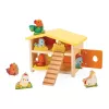 Janod My First Chicken Coop Ξύλινο Σετ Παιχνιδιού Φάρμας