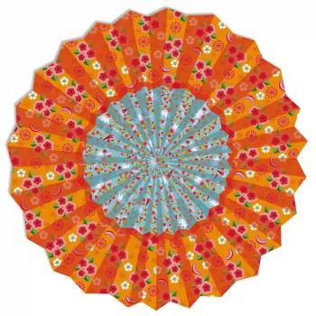 Janod σετ Origami - δημιουργικό παιχνίδι διπλώματος χαρτιού για παιδιά - 24 φύλλα, 12 μοντέλα ζώων - Les Ateliers du Calme