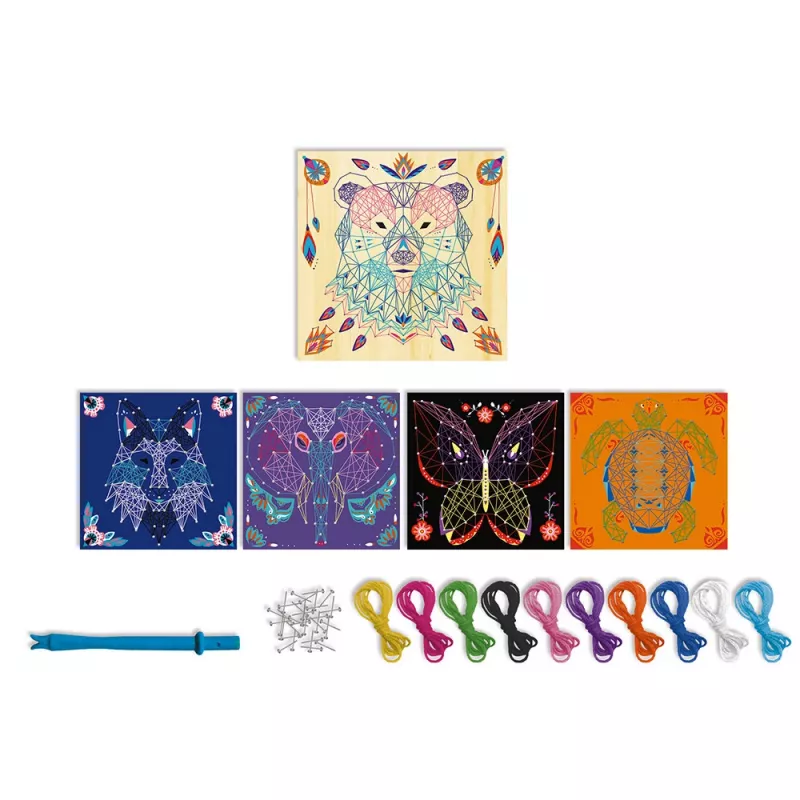 Janod 3D String Art Animals δημιουργικό σετ χειροτεχνίας