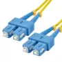 MCL Samar FJOS2/SCSC-1M OS2 Singlemode Simplex καλώδιο οπτικής ίνας SC/SC 1 m κίτρινο