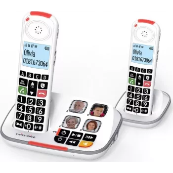 Swissvoice Xtra 2355 Duo DECT ασύρματο τηλέφωνο, λευκό