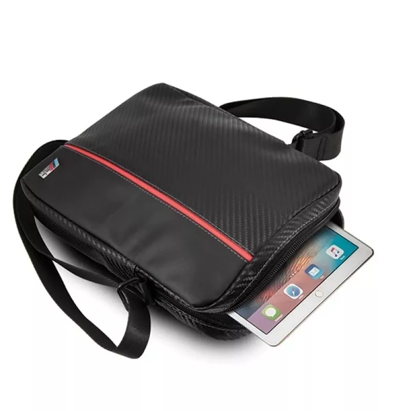 BMW θήκη tablet 8 ιντσών Carbon Red Stripe μαύρο