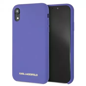 Karl Lagerfeld KLHCI61SLVOG θήκη σιλικόνης σκληρή για Apple iPhone Xr - μωβ