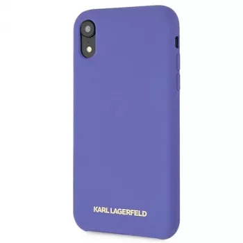 Karl Lagerfeld KLHCI61SLVOG θήκη σιλικόνης σκληρή για Apple iPhone Xr - μωβ