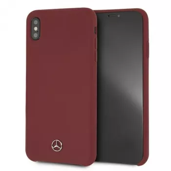 Mercedes-Benz MEHCI65SILRE θήκη σιλικόνης σκληρή για Apple iPhone Xs Max, κόκκινο
