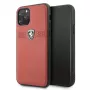 Ferrari Off Track δερμάτινη σκληρή θήκη για Apple iPhone 11 Pro - κόκκινο