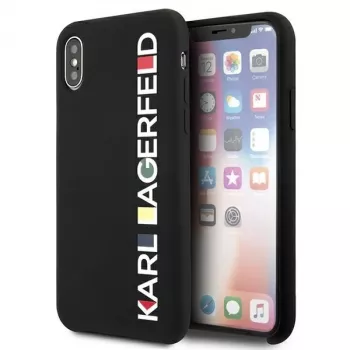 Karl Lagerfeld KLHCPXBHWHBK iPhone X/XS σκληρή θήκη μαύρο γυαλιστερό Bauhaus