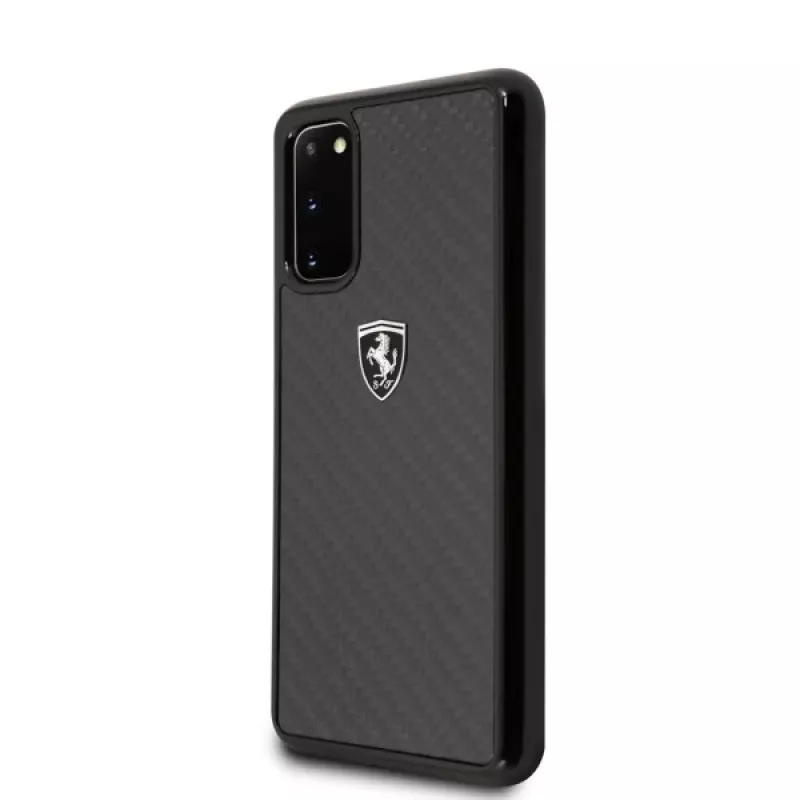 Ferrari σκληρή θήκη FEHCAHCS62BK S20 G980 Black Carbon Heritage