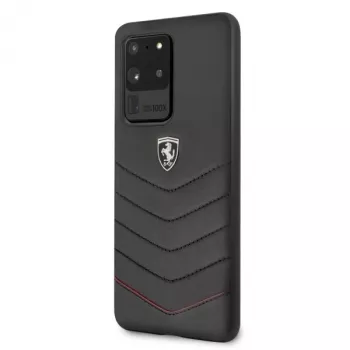 Ferrari σκληρή θήκη FEHQUHCS69BK Heritage για Samsung Galaxy S20 Ultra, μαύρο