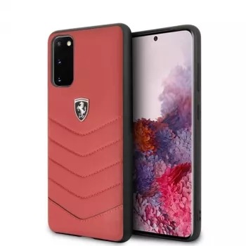 Ferrari σκληρή θήκη FEHQUHCS62RE Heritage για Samsung Galaxy S20, κόκκινο