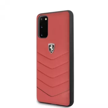 Ferrari σκληρή θήκη FEHQUHCS62RE Heritage για Samsung Galaxy S20, κόκκινο