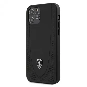 Ferrari FEOGOHCP12MBK Off Track διάτρητη σκληρή θήκη για iPhone 12 / 12 Pro 6,1 ιντσών - μαύρο