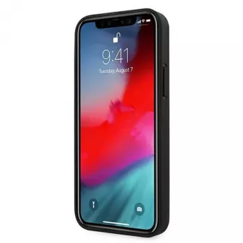 Ferrari Off Track καπιτονέ σκληρή θήκη για Apple iPhone 12 Pro Max 6,7 ιντσών μαύρο