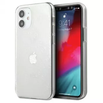 Guess GUHCP12S3D4GTR iPhone 12 mini διαφανές σκληρό κέλυφος 4G 3D Pattern Collection