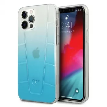 Mercedes-Benz MEHCP12MCLGBL iPhone 12/12 Pro 6,1 ιντσών μπλε σκληρή θήκη Transparent Line