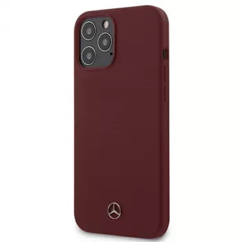 Mercedes-Benz Silicone Line σκληρή θήκη για Apple iPhone 12 Pro Max 6,7 ιντσών κόκκινο