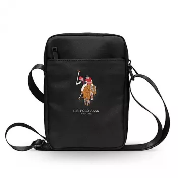 U.S. POLO ASSN. Torba USTB8PUGFLBK 8 τσάντα ώμου tablet μαύρη