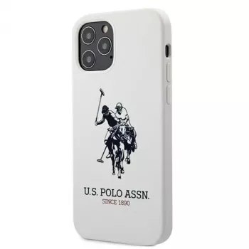 U.S. POLO ASSN. Silicone Collection θήκη σιλικόνης iPhone 12/12 Pro 6,1 ιντσών λευκή