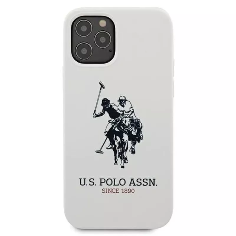 U.S. POLO ASSN. Silicone Collection θήκη σιλικόνης iPhone 12/12 Pro 6,1 ιντσών λευκή