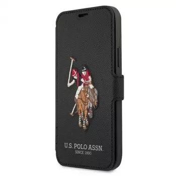 U.S. POLO ASSN. Polo Embroidery Collection Θήκη για iPhone 12/12 Pro 6,1 ίντσες μαύρο