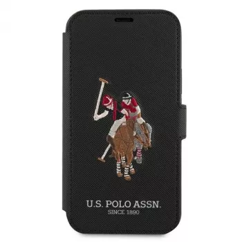 U.S. POLO ASSN. Polo Embroidery Collection Θήκη για iPhone 12/12 Pro 6,1 ίντσες μαύρο