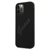 Guess Script Vintage σκληρή θήκη για Apple iPhone 12 Pro Max 6,7 ιντσών μαύρη