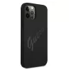 Guess Script Vintage σκληρή θήκη για Apple iPhone 12 Pro Max 6,7 ιντσών μαύρη