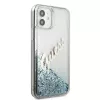Guess Glitter Vintage Script σκληρή θήκη για Apple iPhone 12 mini - μπλε