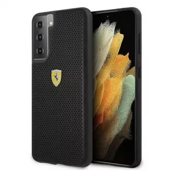 Ferrari FESPEHCS21MBK S21+ G996 μαύρη σκληρή θήκη On Track Perforated