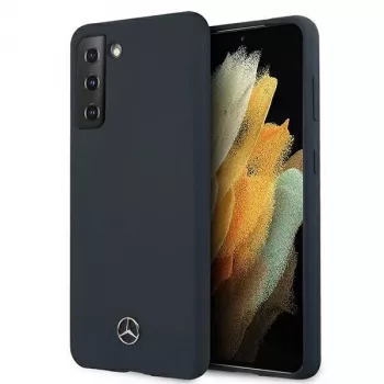 Mercedes-Benz Silicone Line σκληρή θήκη για Samsung Galaxy S21 - μπλε
