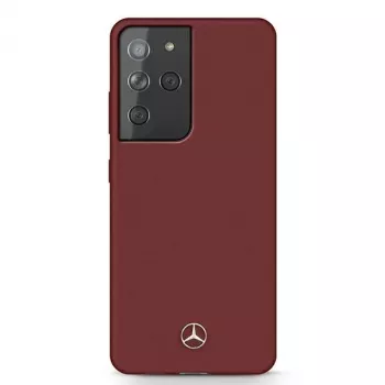 Mercedes-Benz S21 Ultra G998 κόκκινη σκληρή θήκη Silicone Line προστατευτική θήκη πλάτης