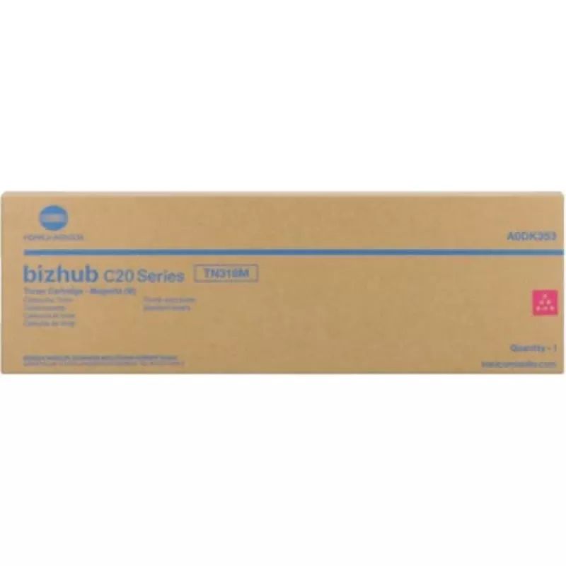 Konica Minolta TN-318C γνήσιο τόνερ κυανό A0DK453