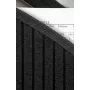 Veloflex Κάθετη θήκη 4446280 DIN A4 έως 56 cm 23 θήκες PP Μαύρο