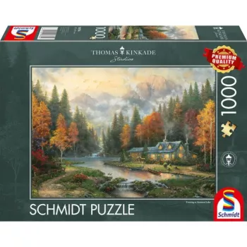 Schmidt Thomas Kinkade Studios Autumn Evening at the Lake 1000 Τεμάχια Παζλ