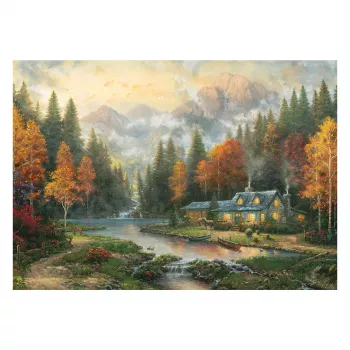 Schmidt Thomas Kinkade Studios Autumn Evening at the Lake 1000 Τεμάχια Παζλ