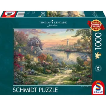 SCHMIDT SPIELE Thomas Kinkade Studios: Harbor in New England (1000 Τεμάχια)
